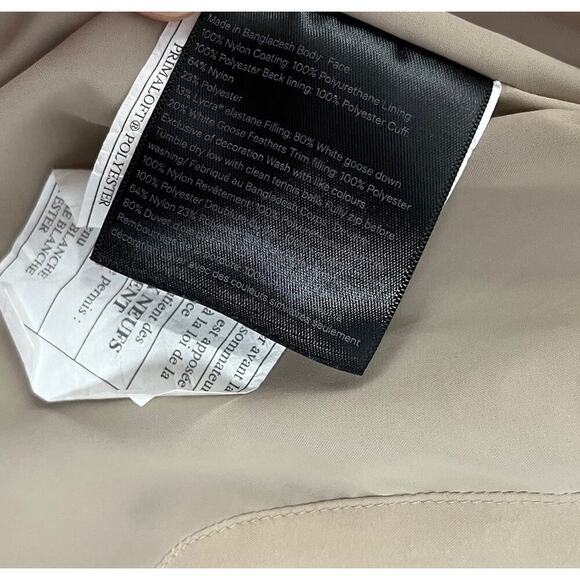 Lululemon Slush Hour Hooded Down Jacket Size 4 Trench Beige Cropped Waterproof - Picture 14 of 14